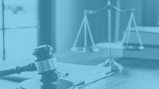 Stethoscope and gavel